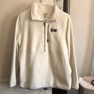 EUC LL BEAN FLEECE PULLOVER LARGE